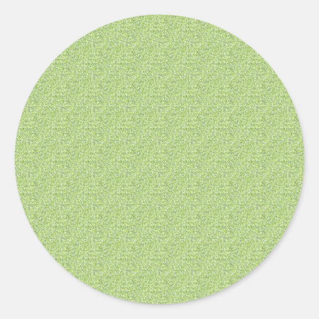 Pastel Green Classic Round Sticker (Front)