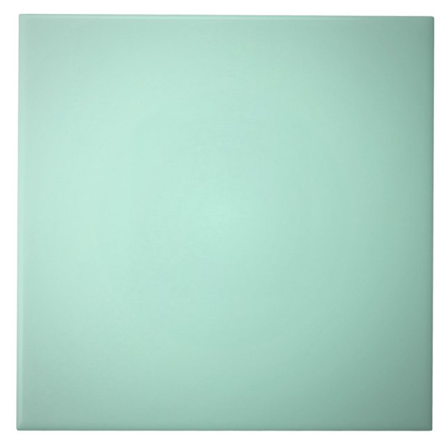 Pastel green color,  ceramic tile (Front)