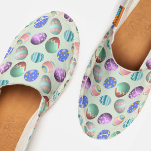 Pastel Green Easter Eggs Spring Colors Adorable Espadrilles