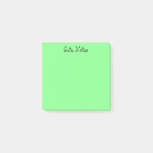 Pastel Green Forest Post_it Notes