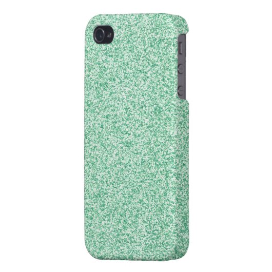 Pastel Green Glitter iPhone Case (Back Left)