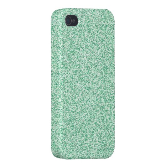 Pastel Green Glitter iPhone Case (Back Right)