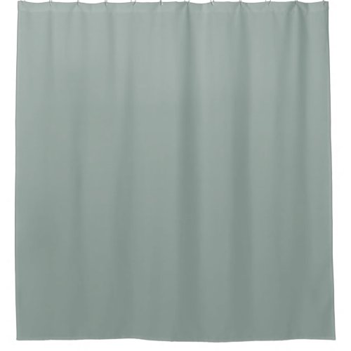 Pastel Green_Gray Solid Color Pairs Fresh Foliage Shower Curtain