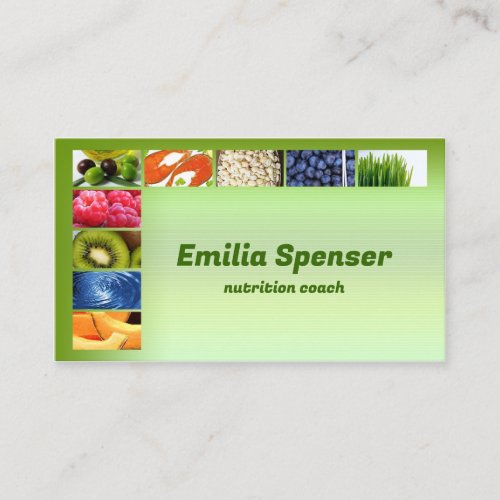 Pastel Green Healthy LifeNutritionist Card