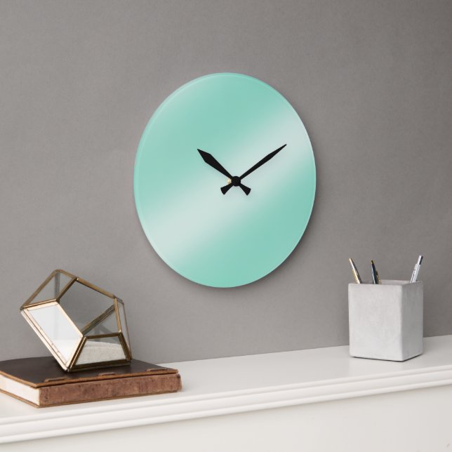 Pastel green  large clock (Office)