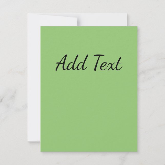 Pastel Green  Note Card (Front)