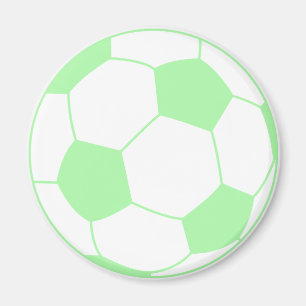 Pastel Green soccer ball Magnet