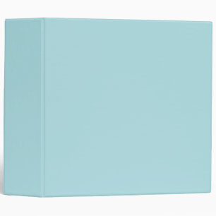 Pastel Green Solid Color Classic Elegant 3 Ring Binder