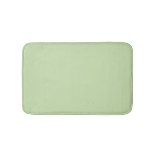Pastel Green Solid Color Pairs Aloe Gel 058_83_18 Bath Mat