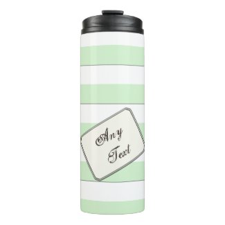 Pastel Green Stripes on any Color any Text