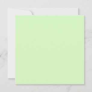 Pastel Green Tea Leaf Solid Color Card