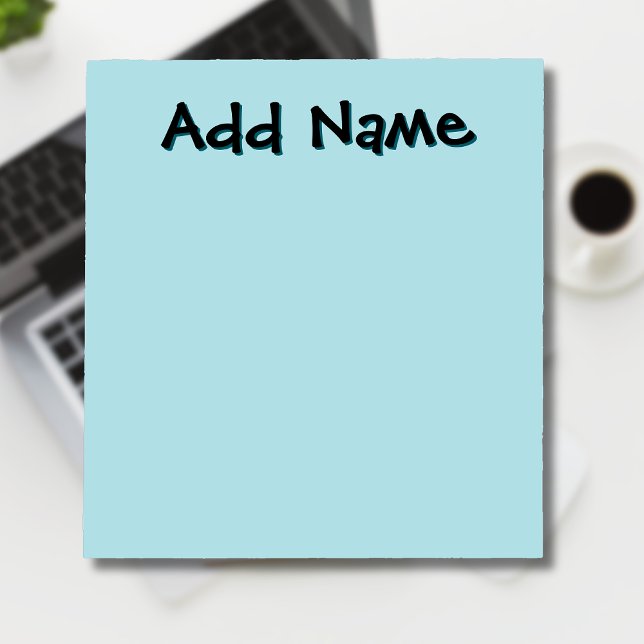 Pastel Green Unique Personalized Teacher Gifts Notepad (Creator Uploaded)