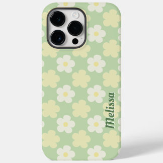 Pastel Green Vintage Floral Custom Name Cover