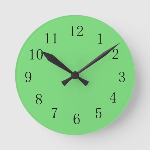 Pastel Green Wall Clock