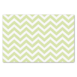 Pastel Green &amp; White Chevron Wedding Birthday Tissue Paper
