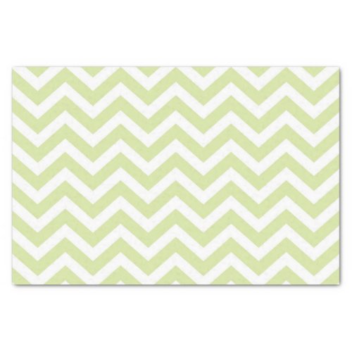 Pastel Green  White Chevron Wedding Birthday Tissue Paper