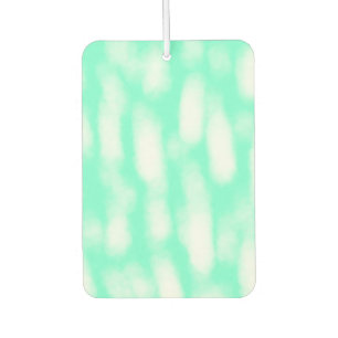 Pastel green white watercolor stripes abstract pat air freshener