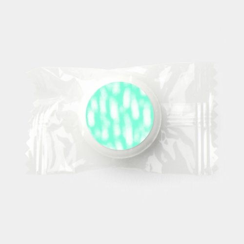 Pastel green white watercolor stripes abstract pat life saver mints