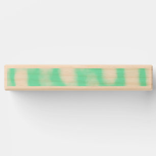 Pastel green white watercolor stripes abstract pat topple tower