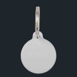 Pastel Grey Solid Color | Classic Elegant Pet ID Tag<br><div class="desc">Pastel Grey Solid Color | Classic | Elegant | Trendy | Stylish | Gift</div>