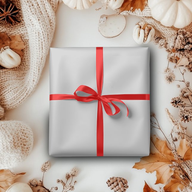 Pastel Grey Solid Color | Classic Elegant Wrapping Paper (Creator Uploaded)