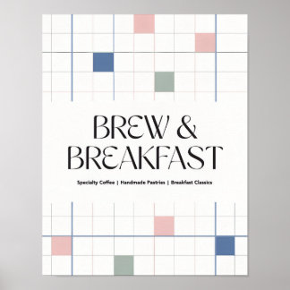 Pastel Grid Minimalism Poster