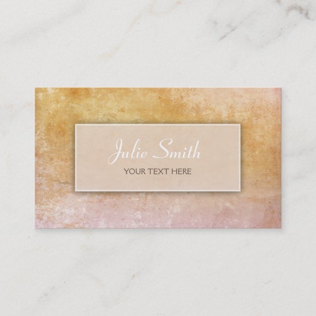Pastel Grunge Business Card (Front)