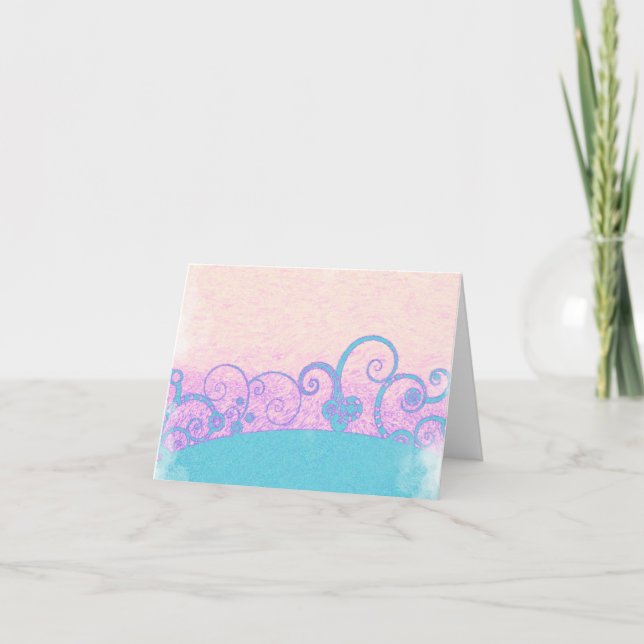 pastel grunge fantasy note card (Front)