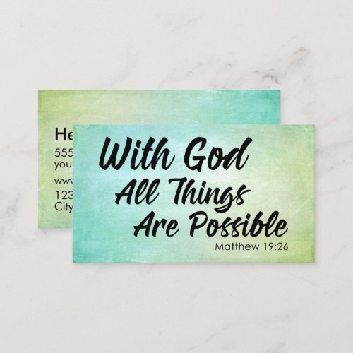 Pastel Grunge Matthew 1926 Scripture Sharing Card