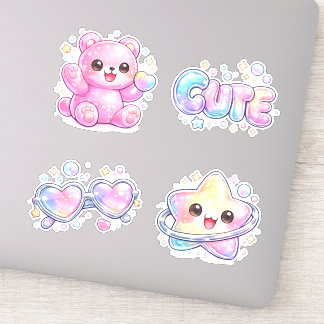 Pastel Gummy Bear & Y2K Kawaii Sticker