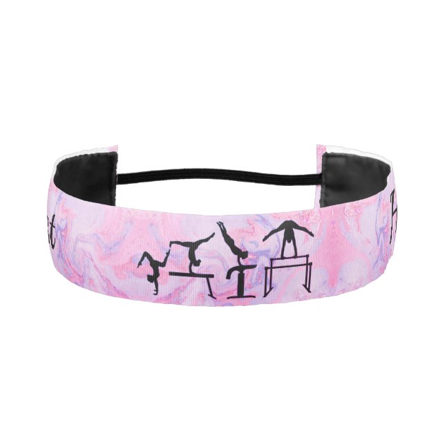Pastel Gymnastics Events Headband w/ Her Name! (Front)