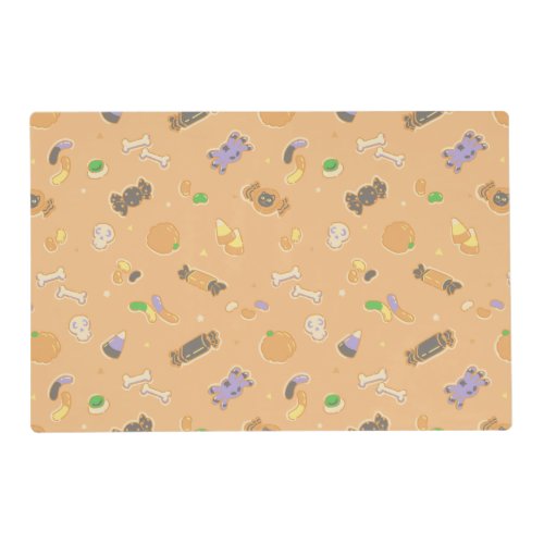 Pastel Halloween Candies Placemat