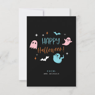 Pastel Halloween Classroom Cards
