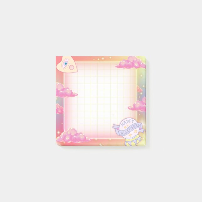 Pastel Halloween Divination Post-it Notes (Front)
