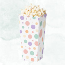 Pastel Halloween Polka Dots Popcorn/