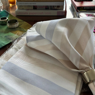 Pastel Hamptons Stripe Cloth Dinner Napkins