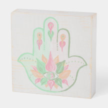 Pastel Hamsa Wooden Sign
