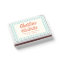 Pastel Handwriting Retro Blue Wedding Matchboxes