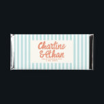 Pastel Handwriting Retro Wedding Hershey Bar Favor<br><div class="desc">, </div>