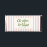 Pastel Handwriting Retro Wedding Hershey Bar Favors<br><div class="desc">, </div>