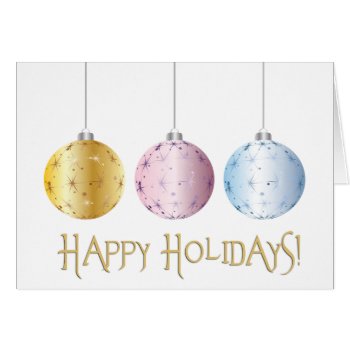 Pastel Happy Holidays Card 