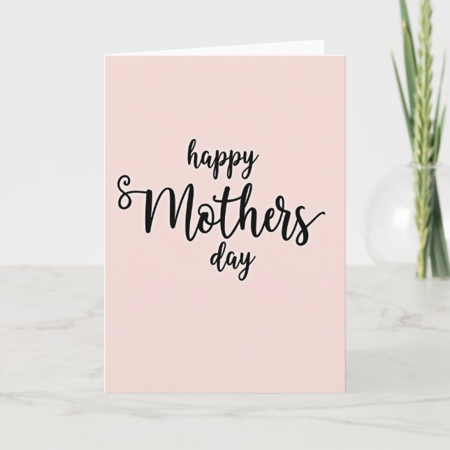 Pastel Happy Mothers Day Card (Front)