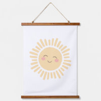 Pastel Happy Sun Nursery Decor