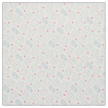 Pastel Happy Teeth Pattern Fabric