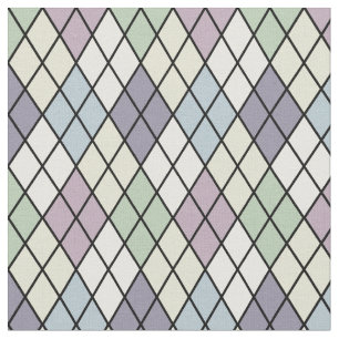 Pastel Harlequin Argyle Fabric