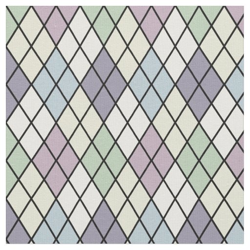 Pastel Harlequin Argyle Fabric
