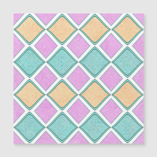 Pastel Harlequin Prism Diamond Pattern (Front)