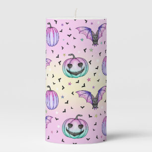 Pastel Haunt Pillar Candle