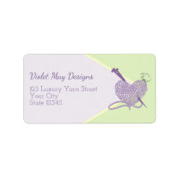 Pastel Heart Knitting Yarn Craft Business Address