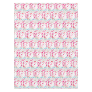 Pastel Heart with Wings, Romantic Gift Idea Tablecloth